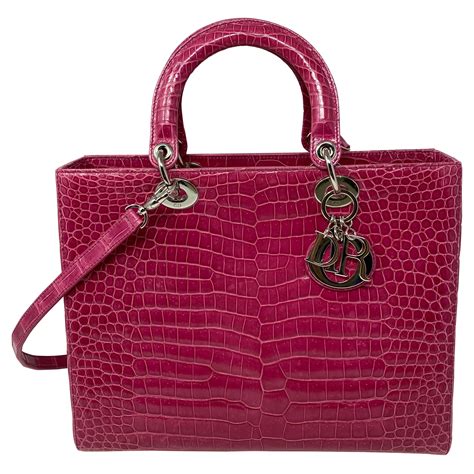 dior lady diana bag|lady dior crocodile bag.